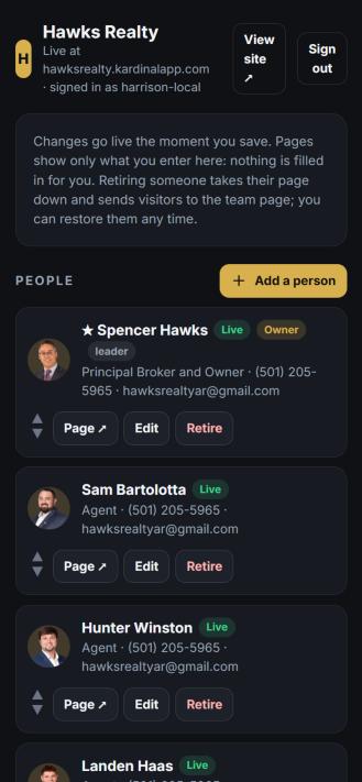 The admin on a phone: Spencer Hawks, Sam Bartolotta and Hunter Winston